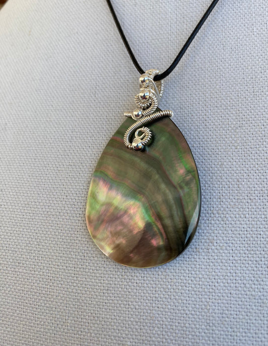 Genuine Abalone Shell Pendant--50% OFF!