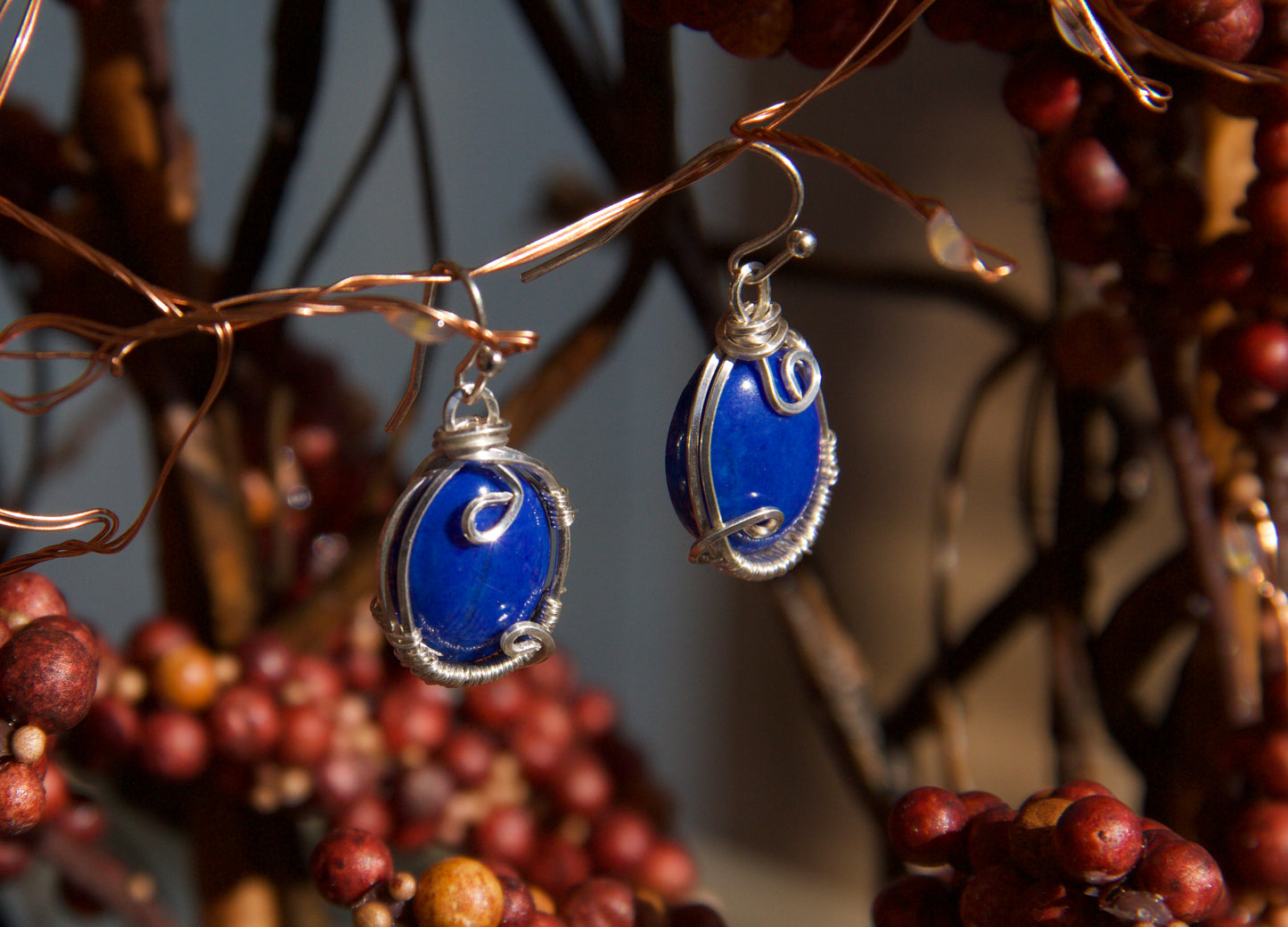 Natural Lapis Lazuli Earrings